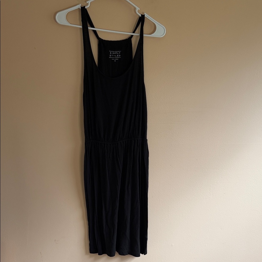 Simply Styled Black Racerback Midi Dress